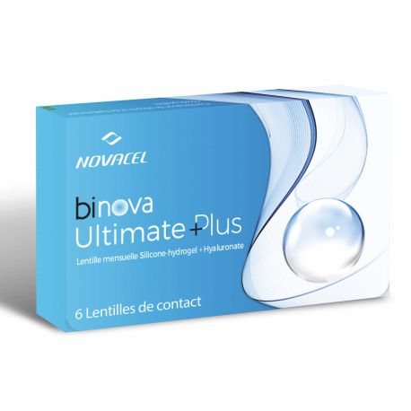 Lentilles de contact Novacel Binova Ultimate plus - boîte de 6  lentilles
